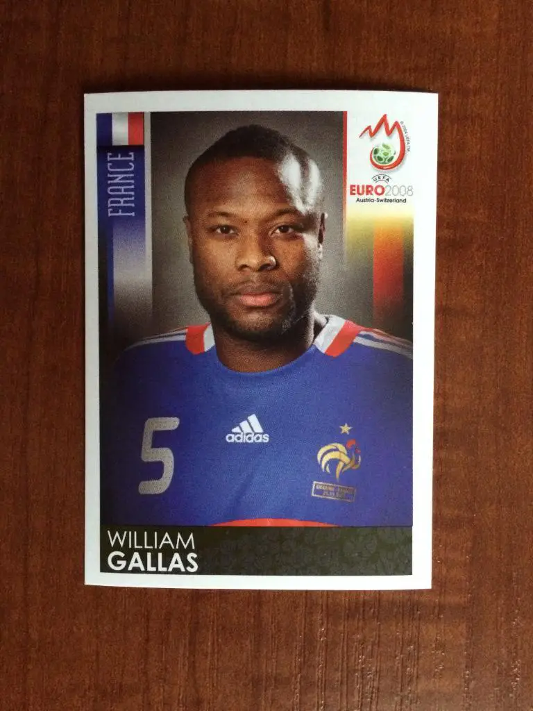 PANINI Чемпионат Европы 2008 William Gallas Франция № 340