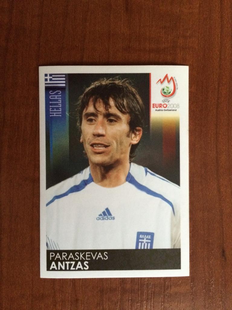 PANINI Чемпионат Европы 2008 Paraskevas Antzas Греция № 369