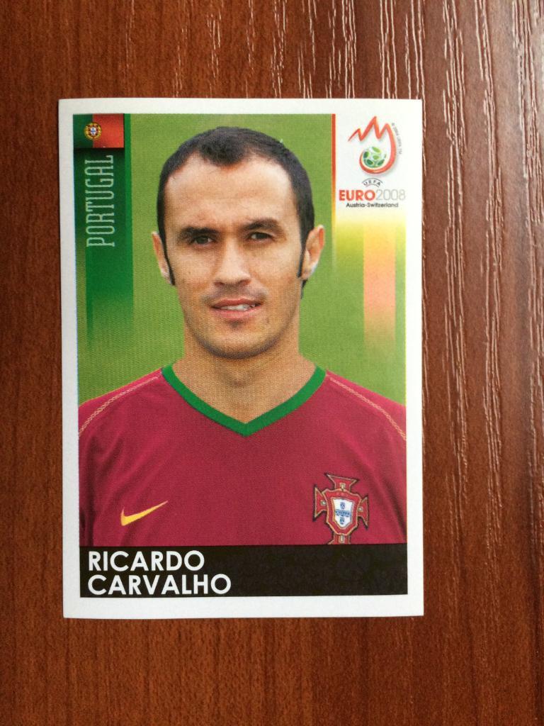 PANINI Чемпионат Европы 2008 Ricardo Carvalho Portugal № 105