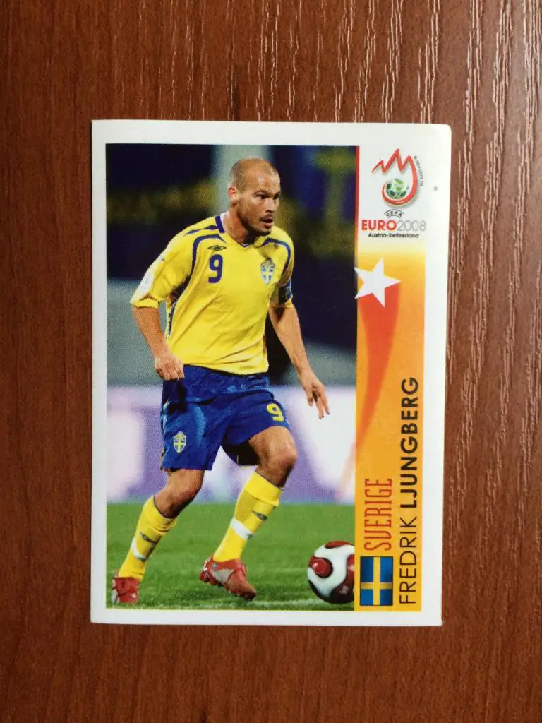 PANINI Чемпионат Европы 2008 Fredrik Ljungberg - Sverige № 497