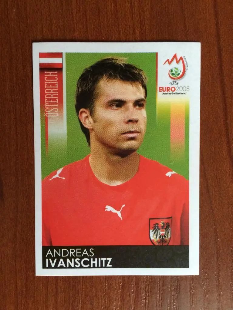 PANINI Чемпионат Европы 2008 Andreas Ivanschitz № 170