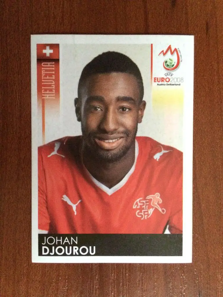 PANINI Чемпионат Европы 2008 Johan Djourou Helvetia № 55