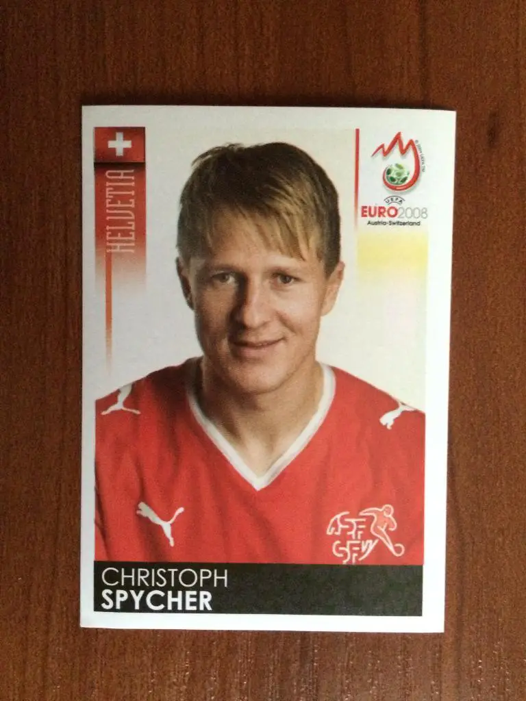 PANINI Чемпионат Европы 2008 Christoph Spycher Helvetia № 58