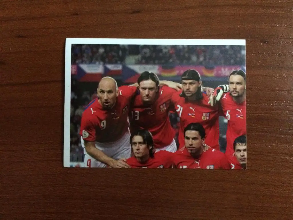PANINI Чемпионат Европы 2008 Team Photo (puzzle 1) Ceska Republika № 73