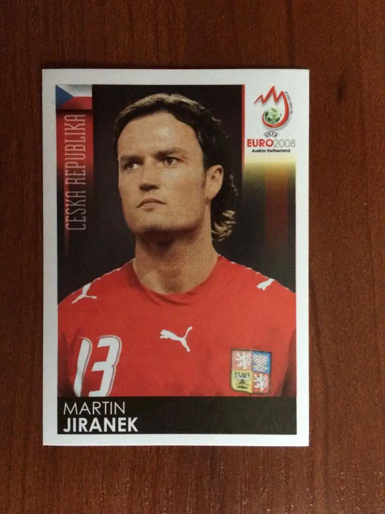 PANINI Чемпионат Европы 2008 Martin Jiranek Ceska Republika № 80