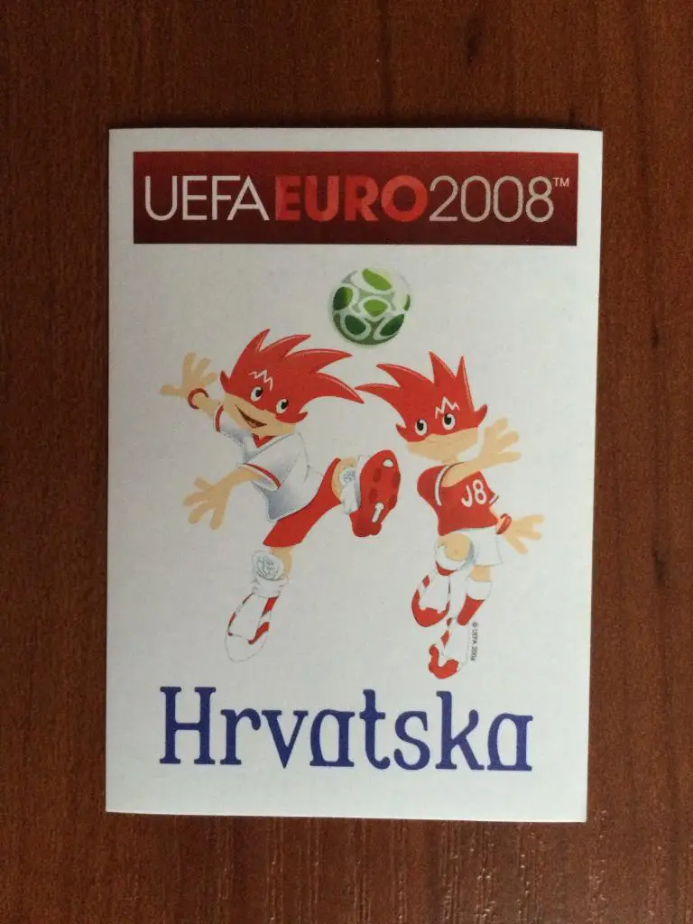 PANINI Чемпионат Европы 2008 Official Mascots Хорватия № 176