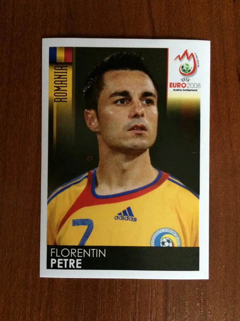 PANINI Чемпионат Европы 2008 Florentin Petre Румыния № 323