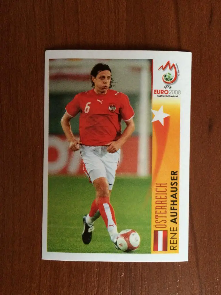 PANINI Чемпионат Европы 2008 Rene Aufhauser - Австрия № 486