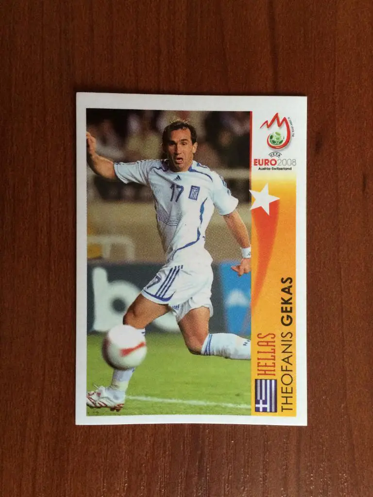 PANINI Чемпионат Европы 2008 Theofanis Gekas - Hellas № 508