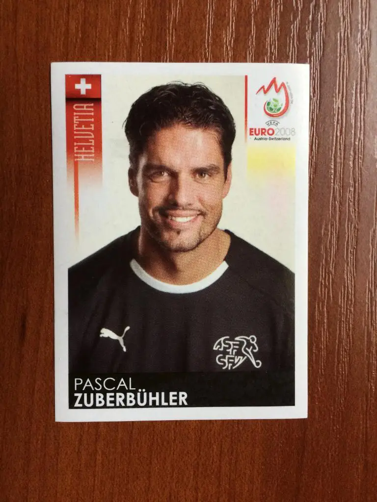 PANINI Чемпионат Европы 2008 Pascal Zuberbuhler Helvetia № 71