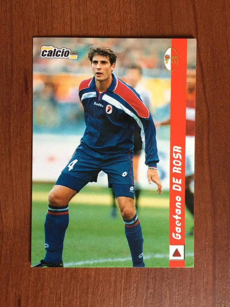 Карточка Gaetano De Rosa Bari Италия серия DS Pianeta Calcio 1998-1999 № 2