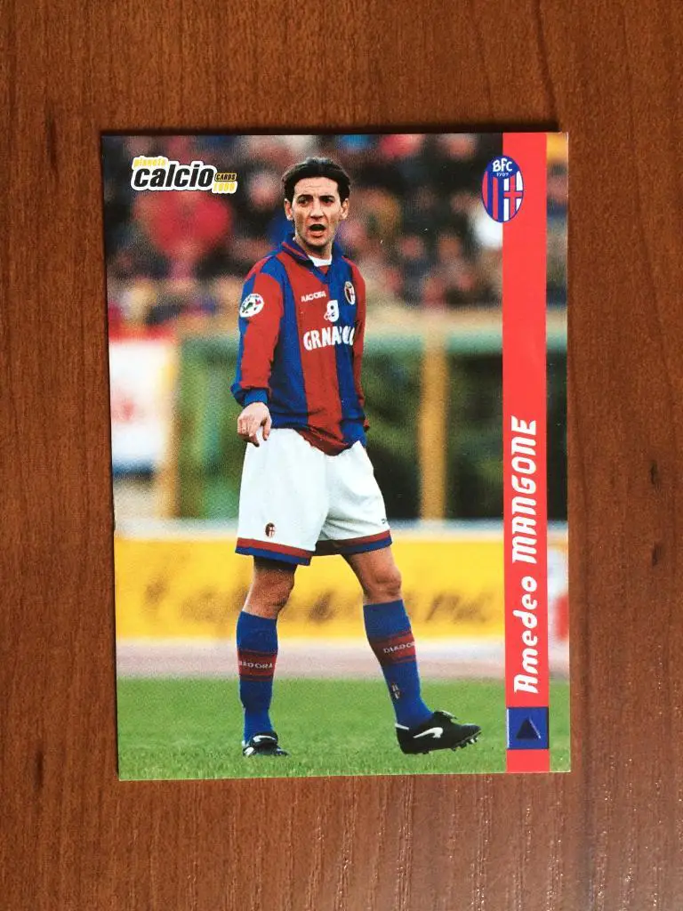 Карточка Amedeo Mangone Bologna серия DS Pianeta Calcio 1998-1999 № 15