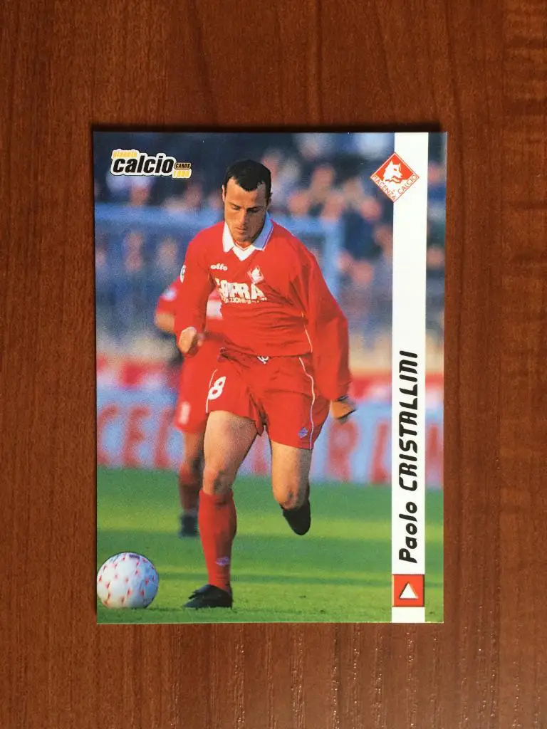 Карточка Paolo Cristallini Piacenza серия DS Pianeta Calcio 1998-1999 № 152