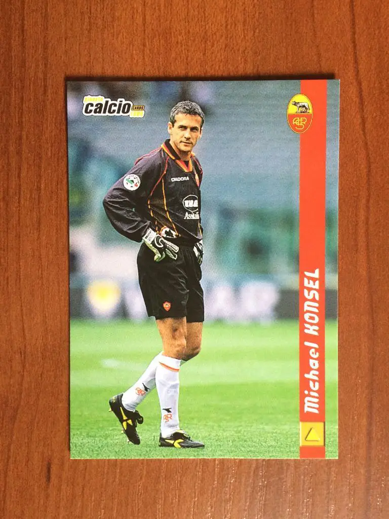 Карточка Michael Konsel Roma серия DS Pianeta Calcio 1998-1999 № 157