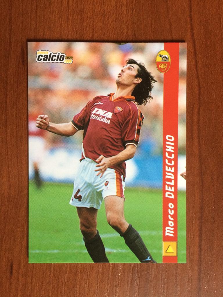 Карточка Marco Delvecchio Roma серия DS Pianeta Calcio 1998-1999 № 168