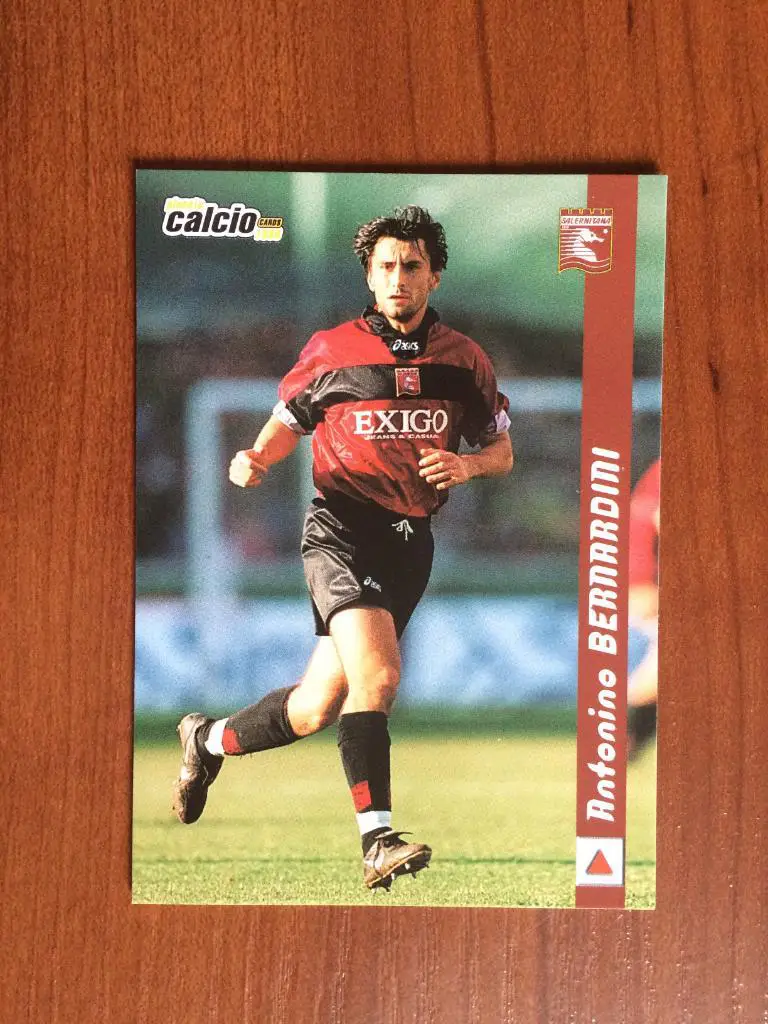 Карточка Antonio Bernardini Salernitana серия DS Pianeta Calcio 1998-1999 № 179