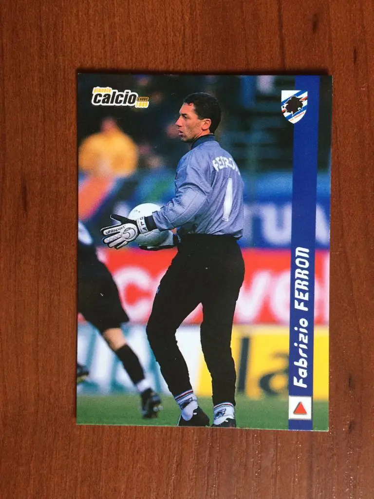 Карточка Fabrizio Ferron Sampdoria серия DS Pianeta Calcio 1998-1999 № 183