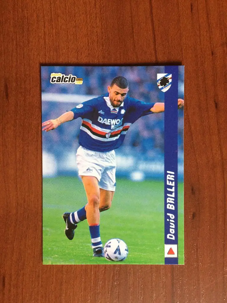 Карточка David Balleri Sampdoria серия DS Pianeta Calcio 1998-1999 № 184