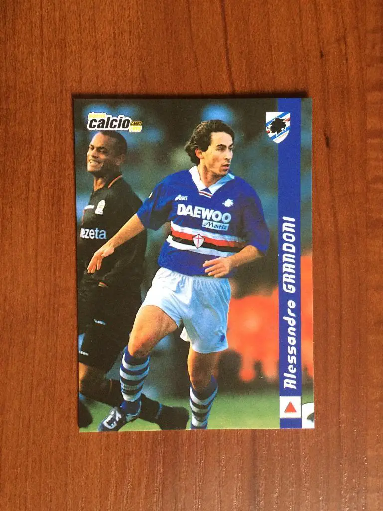 Карточка Alessandro Grandoni Sampdoria серия DS Pianeta Calcio 1998-1999 № 186