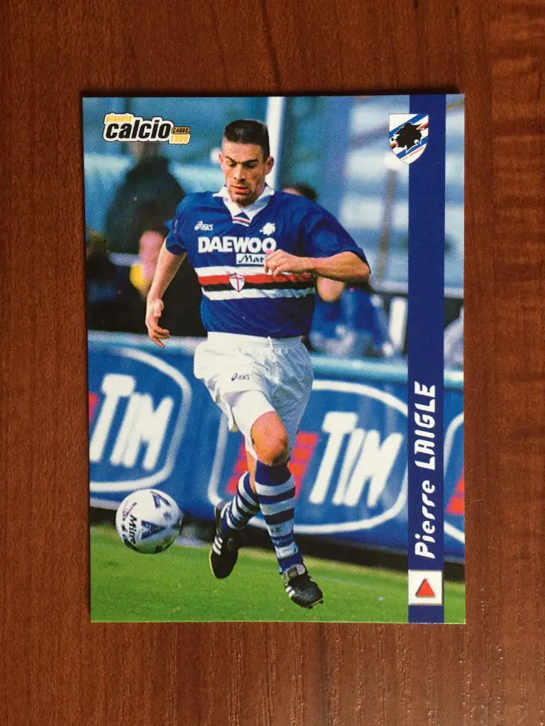 Карточка Pierre Laigle Sampdoria серия DS Pianeta Calcio 1998-1999 № 189