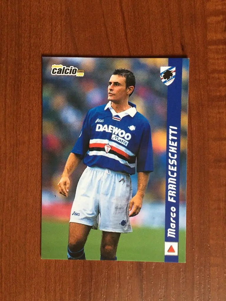 Карточка Marco Franceschetti Sampdoria серия DS Pianeta Calcio 1998-1999 № 190