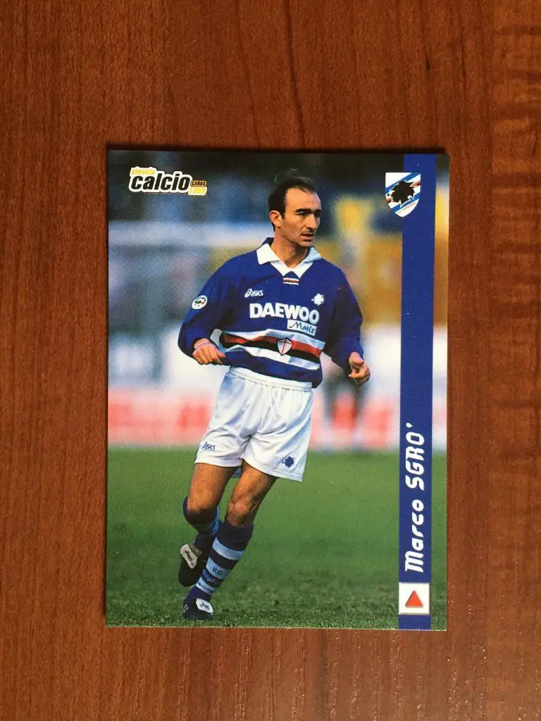 Карточка Marco Sgro Sampdoria серия DS Pianeta Calcio 1998-1999 № 191
