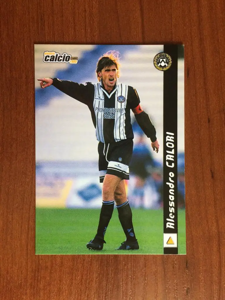 Карточка Alessandro Calori Udinese серия DS Pianeta Calcio 1998-1999 № 198