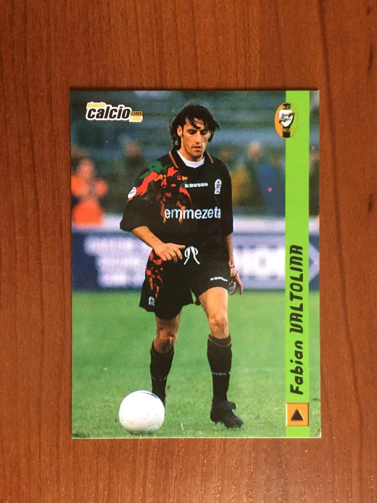 Карточка Fabian Valtolina Venezia серия DS Pianeta Calcio 1998-1999 № 215