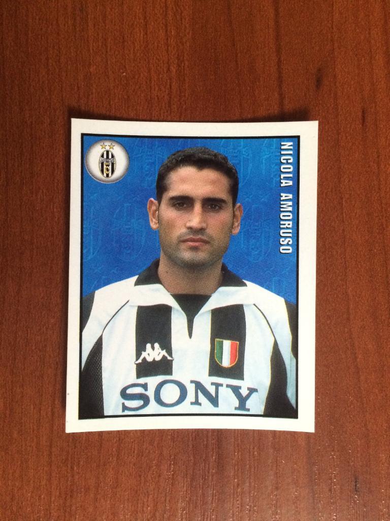 Наклейка MERLIN Итальянский Футбол 1997-1998 Nicola Amoruso № 185
