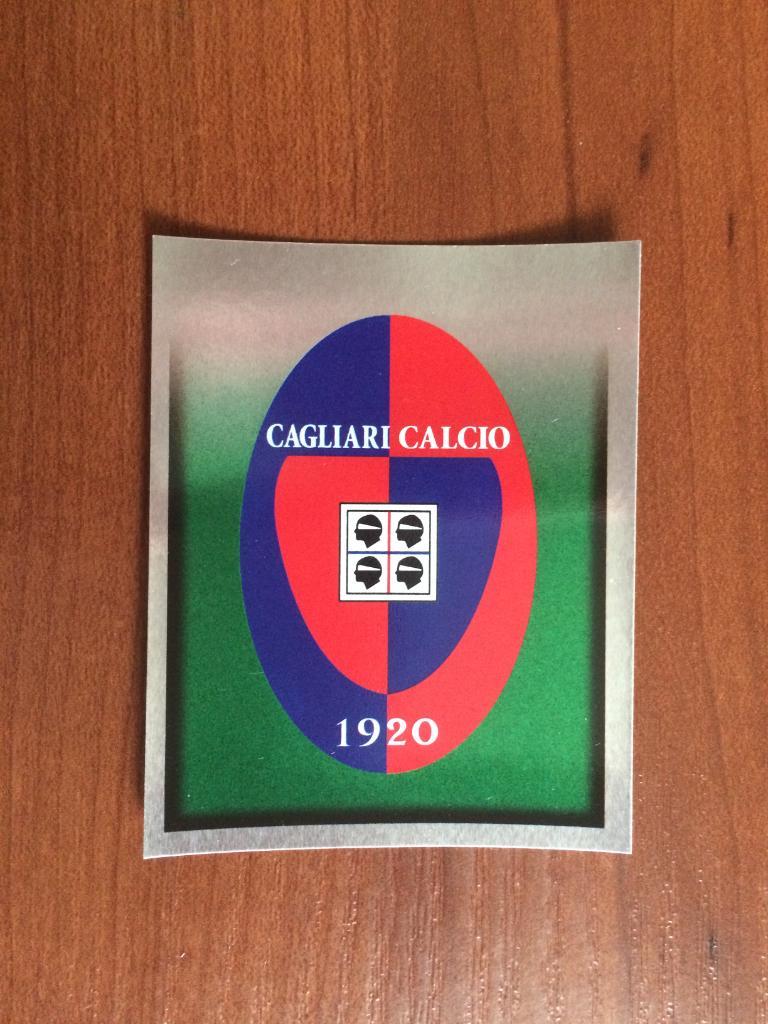 Наклейка MERLIN Итальянский Футбол 1997-1998 Cagliari emblem № 425