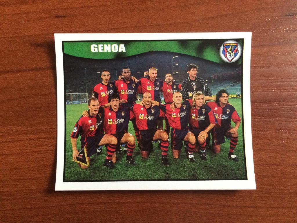 Наклейка MERLIN Итальянский Футбол 1997-1998 Genoa team № 466