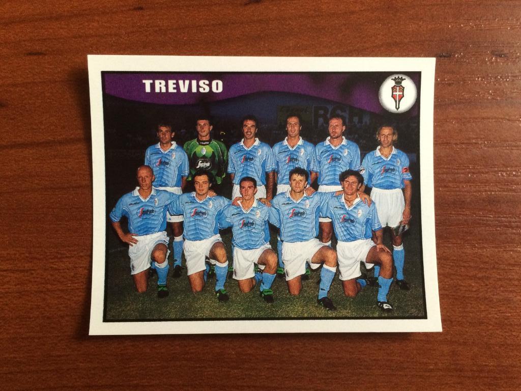 Наклейка MERLIN Итальянский Футбол 1997-1998 Treviso team № 554