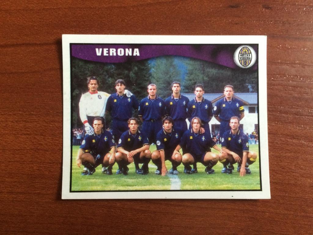 Наклейка MERLIN Итальянский Футбол 1997-1998 Verona team № 570