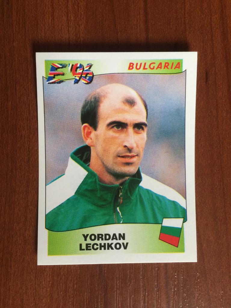 Наклейка PANINI Чемпионат Европы 1996 Yordan Lechkov № 146