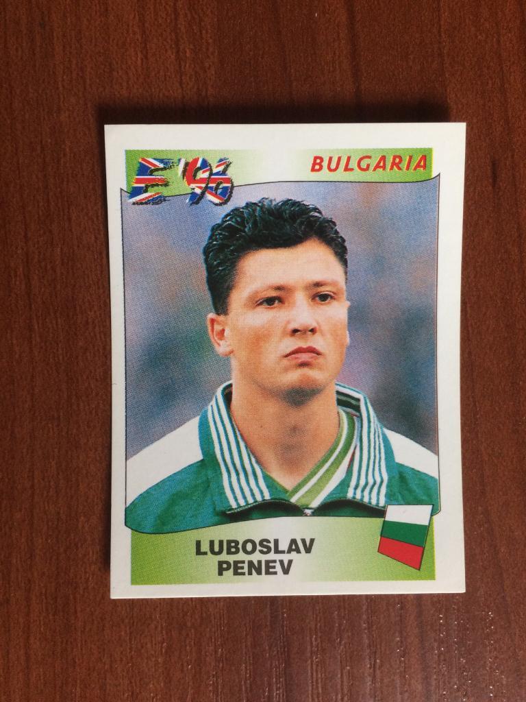 Наклейка PANINI Чемпионат Европы 1996 Luboslav Penev № 151