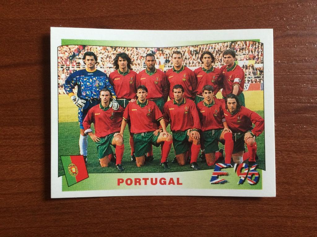 Наклейка PANINI Чемпионат Европы 1996 Portugal team № 296