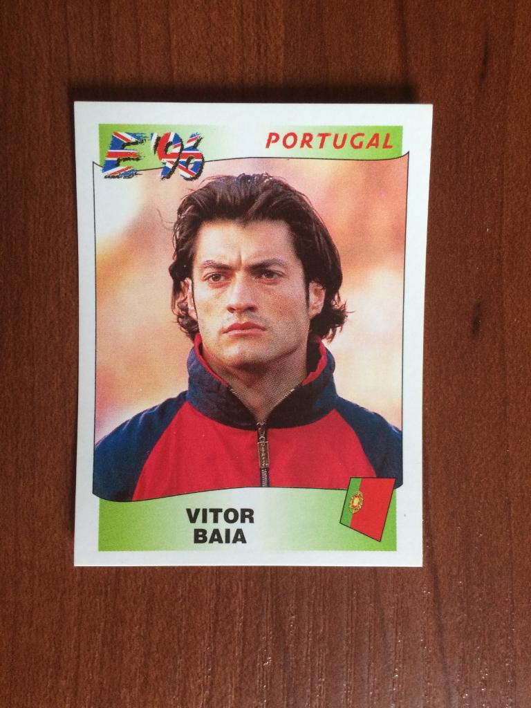 Наклейка PANINI Чемпионат Европы 1996 Vitor Baia № 297