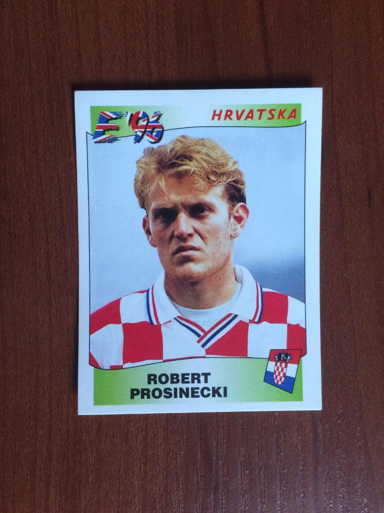 Наклейка PANINI Чемпионат Европы 1996 Robert Prosinecki № 349