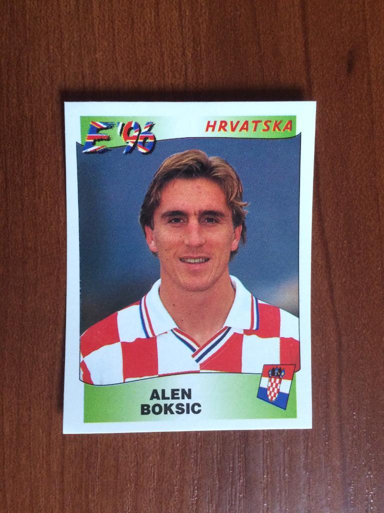 Наклейка PANINI Чемпионат Европы 1996 Alen Boksic № 351