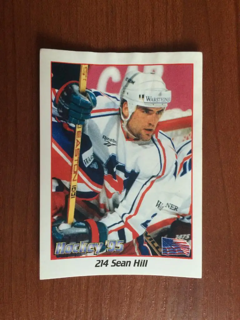 Наклейка Panini Hockey’95 World Championship Sean Hill № 214