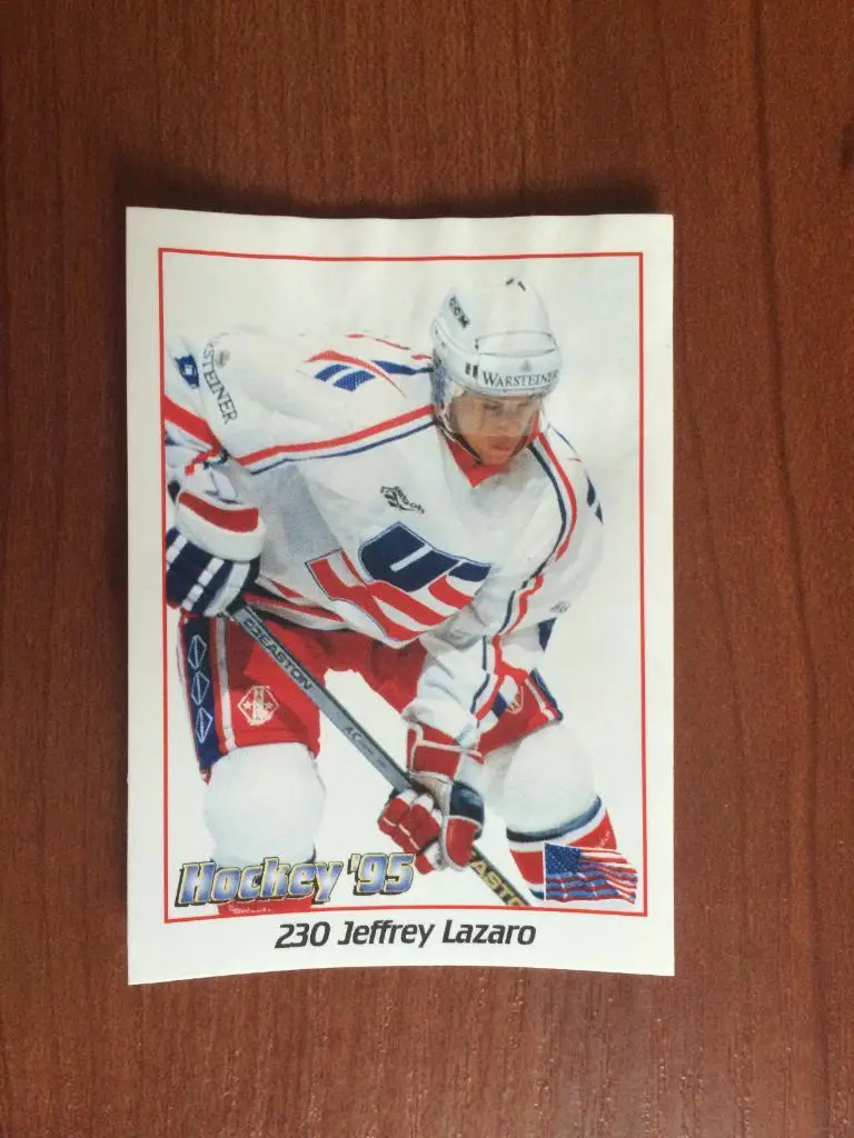 Наклейка Panini Hockey’95 World Championship Jeffrey Lazaro № 230