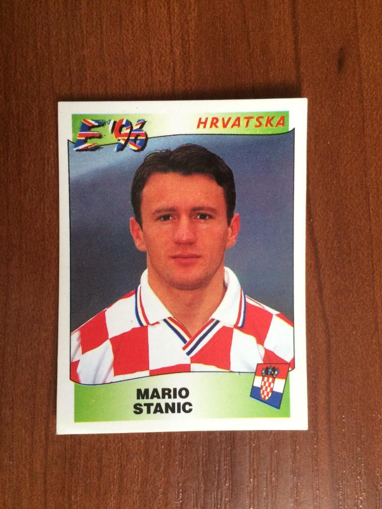 Наклейка PANINI Чемпионат Европы 1996 Mario Stanic № 352