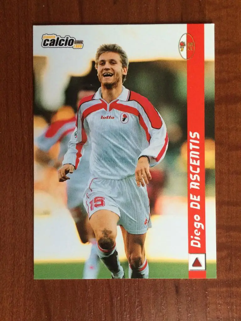 Карточка Diego De Ascentis Bari серия DS Pianeta Calcio 1998-1999 № 7