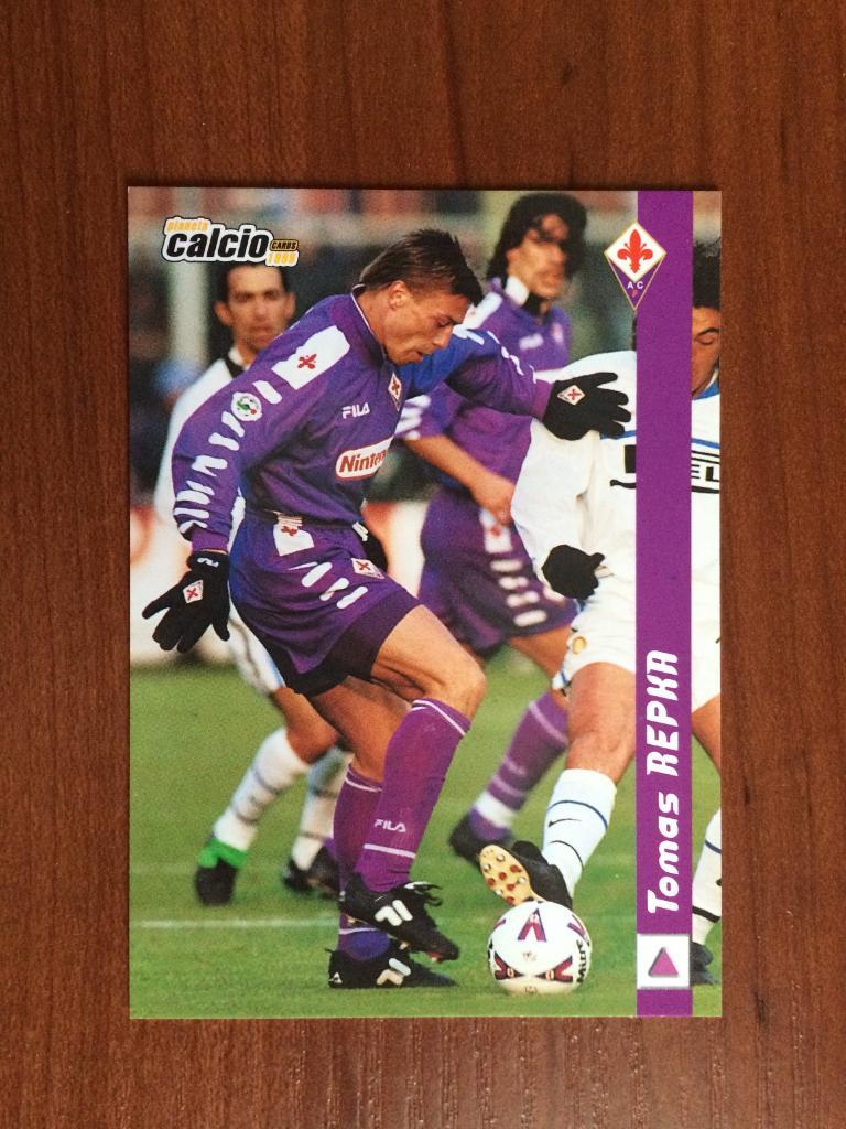 Карточка Tomas Repka Fiorentina серия DS Pianeta Calcio 1998-1999 № 53