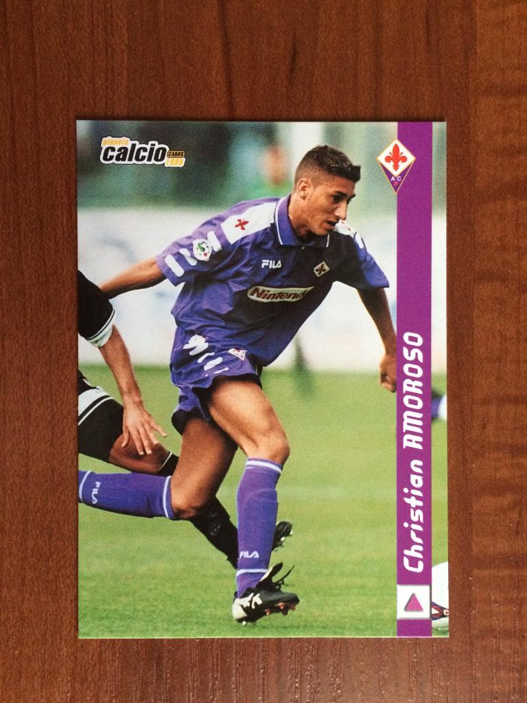 Карточка Christian Amoroso Fiorentina серия DS Pianeta Calcio 1998-1999 № 57