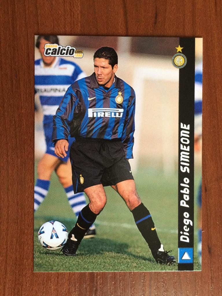 Карточка Diego Simeone Inter серия DS Pianeta Calcio 1998-1999 № 68