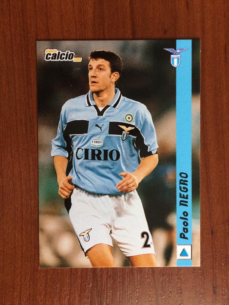 Карточка Paolo Negro Lazio серия DS Pianeta Calcio 1998-1999 № 92