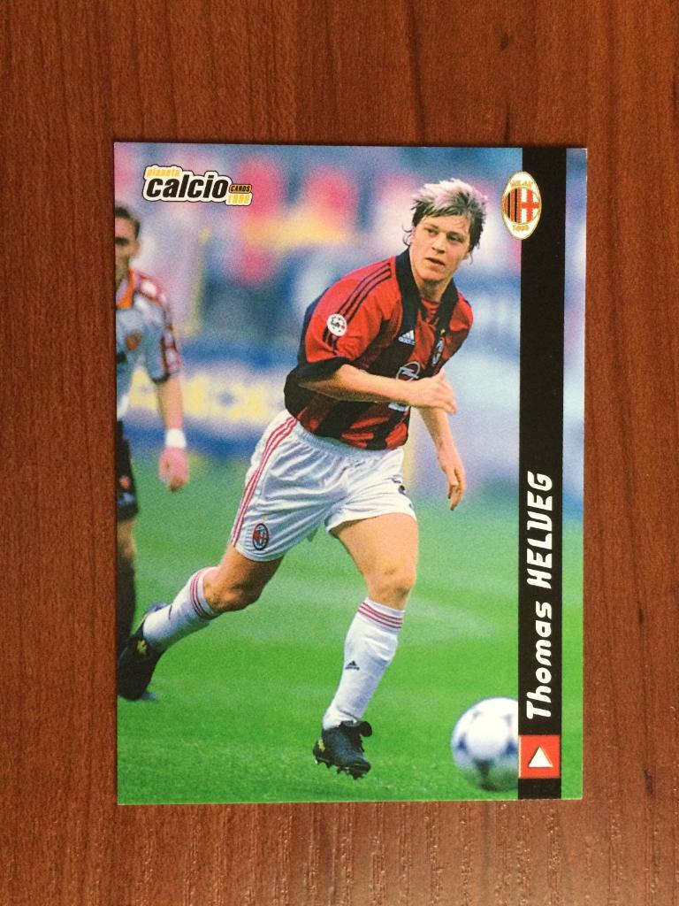 Карточка Thomas Helveg Milan серия DS Pianeta Calcio 1998-1999 № 111