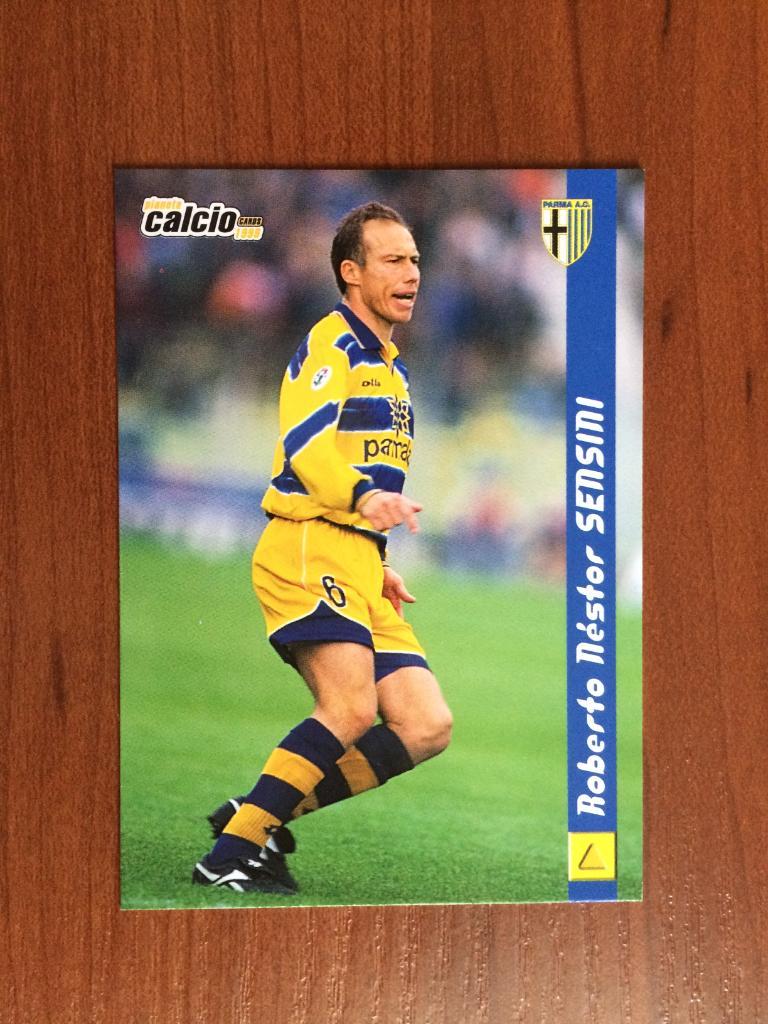 Карточка Nestor Sensini Parma серия DS Pianeta Calcio 1998-1999 № 122
