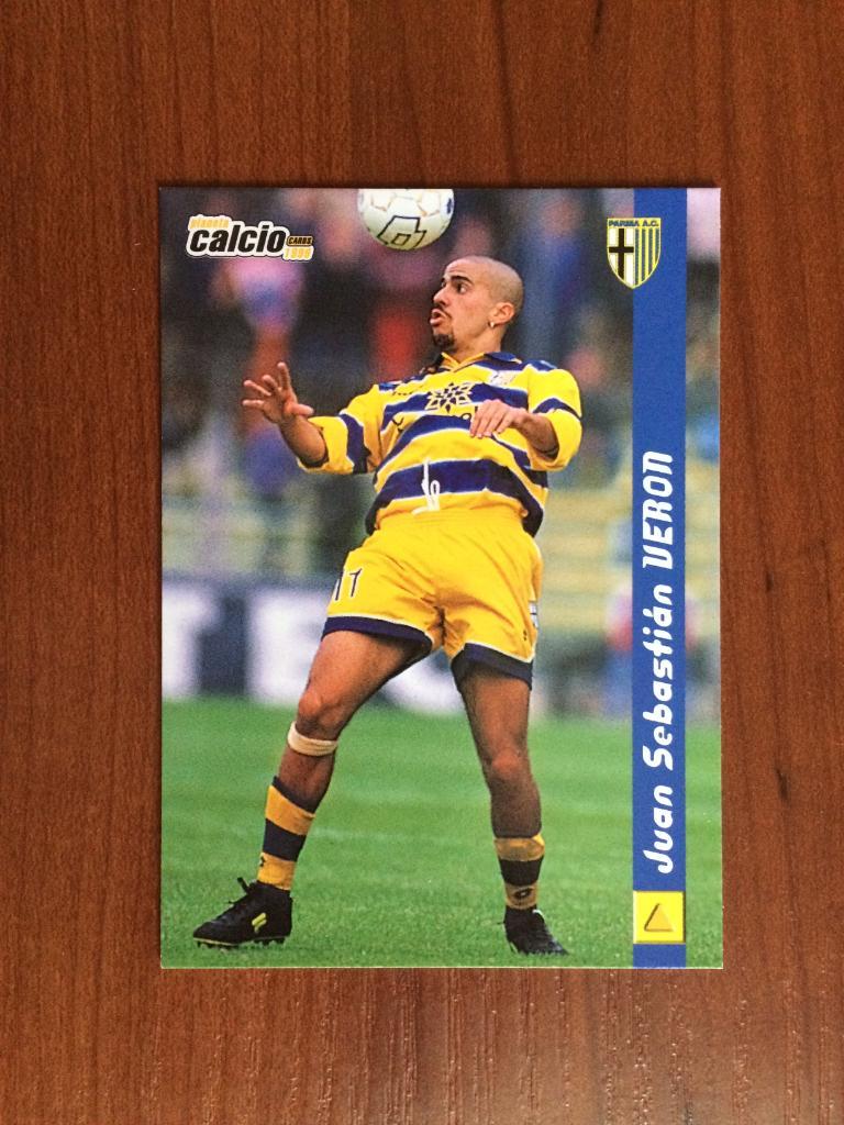 Карточка Juan Sebastian Veron Parma серия DS Pianeta Calcio 1998-1999 № 128